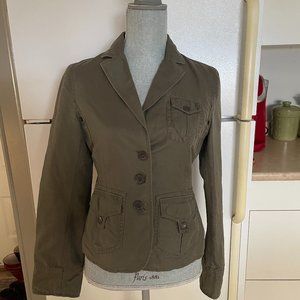 INWEAR Khaki Military Button Up Jacket